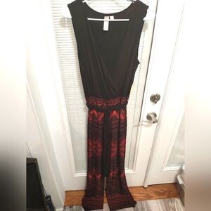 Emma and Michele Large Black and red romper